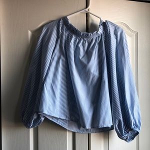 Off the shoulder puff!